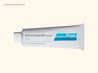 Tube of Ketoconazole Cream, 2%, labeled for dermatologic use only, 60 grams.