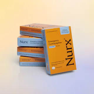 Nurx Emergency Contraception Levonorgestrel Tablet, 1.5 mg packaging