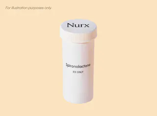 A white prescription pill bottle labeled 